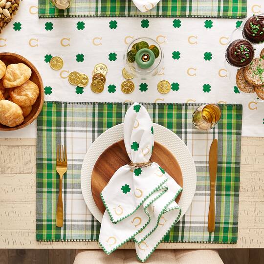 DII® A Wee Bit O Luck Embroidered Placemats, 4ct.